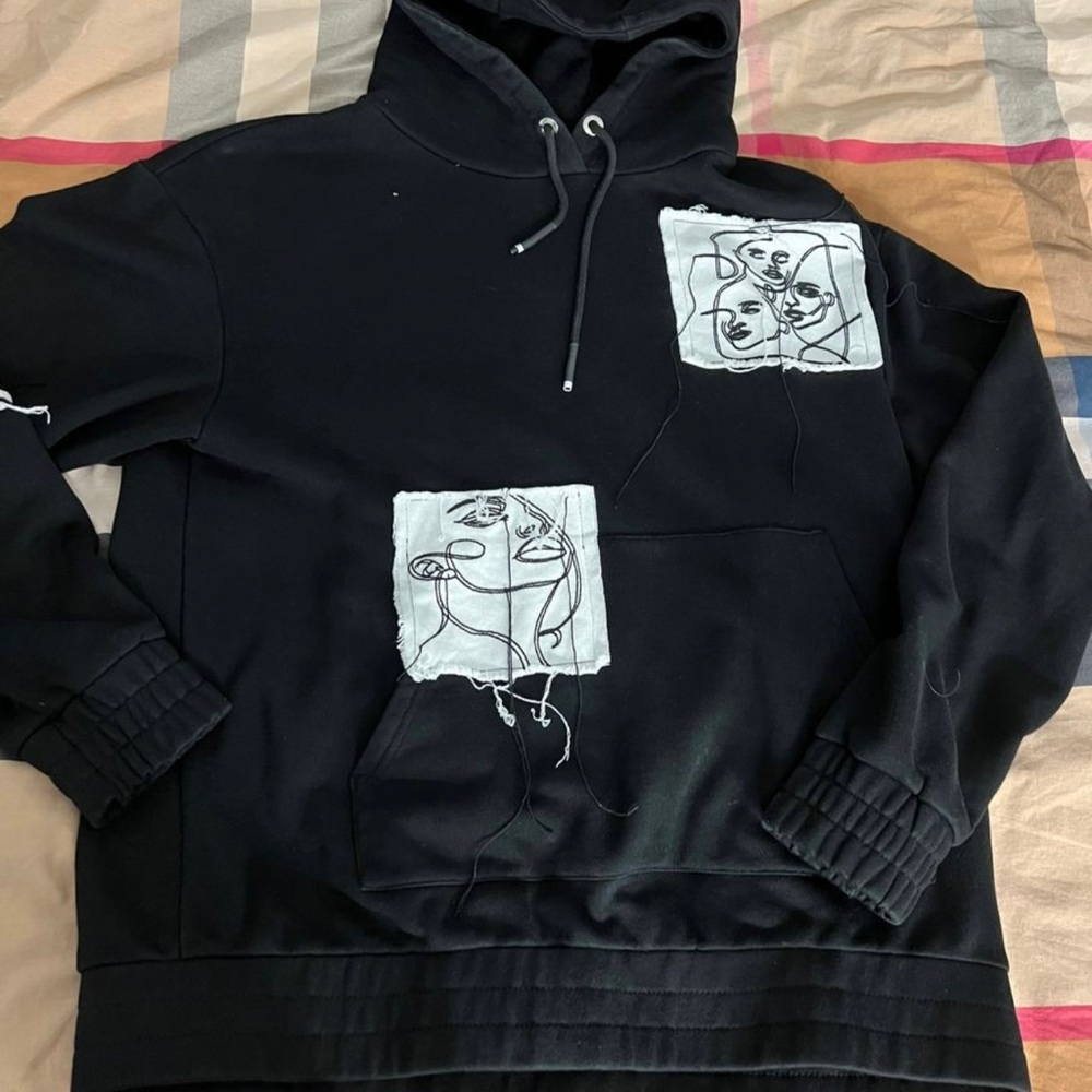 Black Maniere De Voir Hoodie